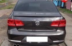 4 649 р. Лип спойлер Sport Volkswagen Passat B7 седан (2010-2015) (Неокрашенный)  с доставкой в г. Екатеринбург. Увеличить фотографию 2