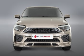 27 049 р. Передний бампер REBOOT  Volkswagen Polo  Mk6 (2020-2022) лифтбек (Окрашенный в один цвет без выделений (вставки/сетки по умолчанию не окрашиваются))  с доставкой в г. Екатеринбург. Увеличить фотографию 1