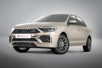 28 099 р. Передний бампер REBOOT  Volkswagen Polo  Mk6 (2020-2022) лифтбек (Окрашенный с выделением диффузора)  с доставкой в г. Екатеринбург. Увеличить фотографию 1