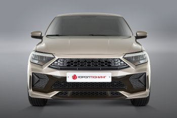 28 099 р. Передний бампер REBOOT  Volkswagen Polo  Mk6 (2020-2022) лифтбек (Окрашенный с выделением диффузора и декоративных элементов)  с доставкой в г. Екатеринбург. Увеличить фотографию 1