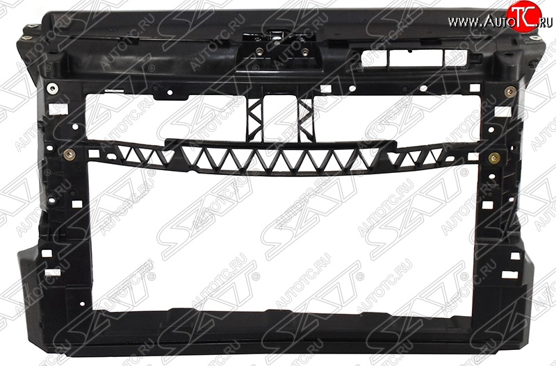 2 499 р. Рамка радиатора (телевизор) (бензин) SAT Volkswagen Polo 5 седан рестайлинг (2015-2020) (Неокрашенная)  с доставкой в г. Екатеринбург