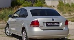 1 099 р. Защитная накладка на задний бампер RA  Volkswagen Polo  5 (2009-2015) хэтчбек дорестайлинг  с доставкой в г. Екатеринбург. Увеличить фотографию 2