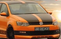 439 р. Реснички JeDesign на фары Volkswagen Polo 5 седан дорестайлинг (2009-2015) (Неокрашенные)  с доставкой в г. Екатеринбург. Увеличить фотографию 2