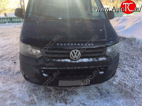 999 р. Дефлектор капота Russtal (вариант Б) Volkswagen Transporter T5 рестайлинг (2009-2015)  с доставкой в г. Екатеринбург