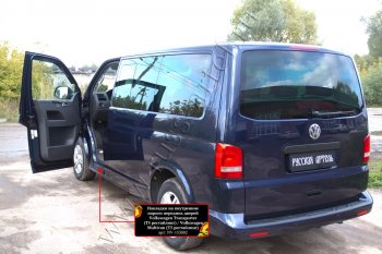 1 159 р. Накладки на внутренние пороги передних дверей RA Volkswagen Transporter T5 рестайлинг (2009-2015)  с доставкой в г. Екатеринбург. Увеличить фотографию 4