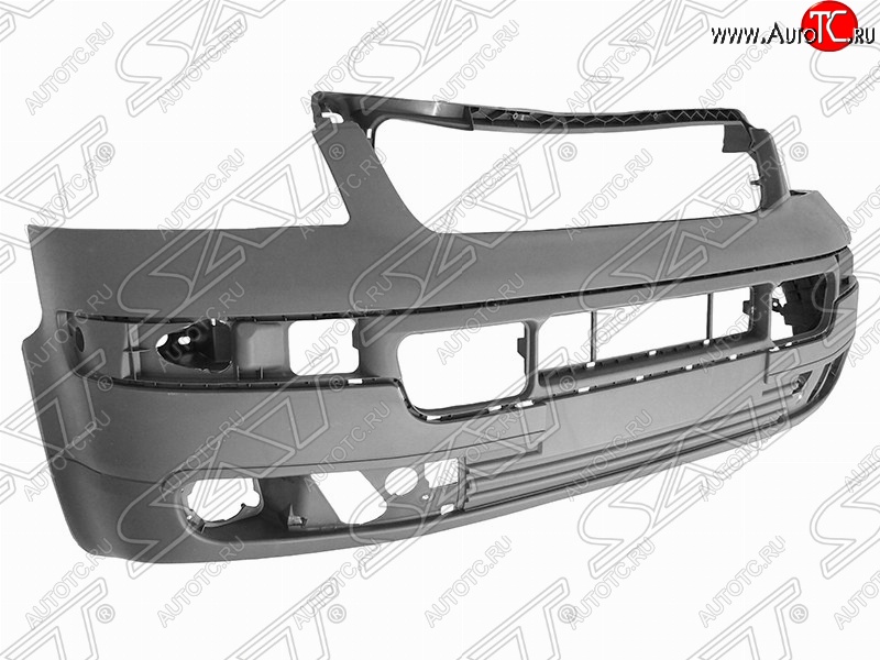 11 999 р. Передний бампер SAT Volkswagen Transporter T5 дорестайлинг (2003-2009) (Неокрашенный)  с доставкой в г. Екатеринбург