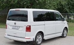 16 699 р. Защита заднего бампера (Ø75x42 мм, нержавейка, длинная база) Russtal Volkswagen Transporter T6 дорестайлинг (2015-2019)  с доставкой в г. Екатеринбург. Увеличить фотографию 3