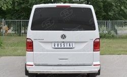 16 699 р. Защита заднего бампера (Ø75x42 мм, нержавейка, длинная база) Russtal Volkswagen Transporter T6 дорестайлинг (2015-2019)  с доставкой в г. Екатеринбург. Увеличить фотографию 4