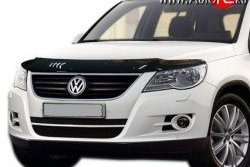 3 299 р. Дефлектор капота NovLine  Volkswagen Tiguan  NF (2006-2011) дорестайлинг  с доставкой в г. Екатеринбург. Увеличить фотографию 1