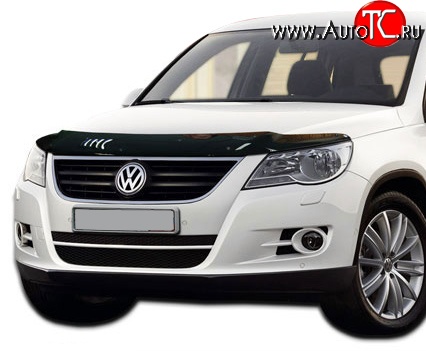 2 879 р. Дефлектор капота NovLine Volkswagen Tiguan NF дорестайлинг (2006-2011)  с доставкой в г. Екатеринбург