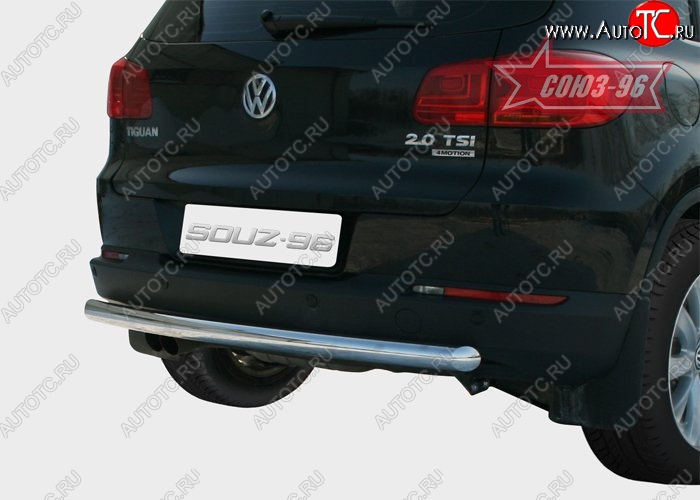 10 574 р. Защита заднего бампера Souz-96 (d60) Volkswagen Tiguan NF дорестайлинг (2006-2011)  с доставкой в г. Екатеринбург