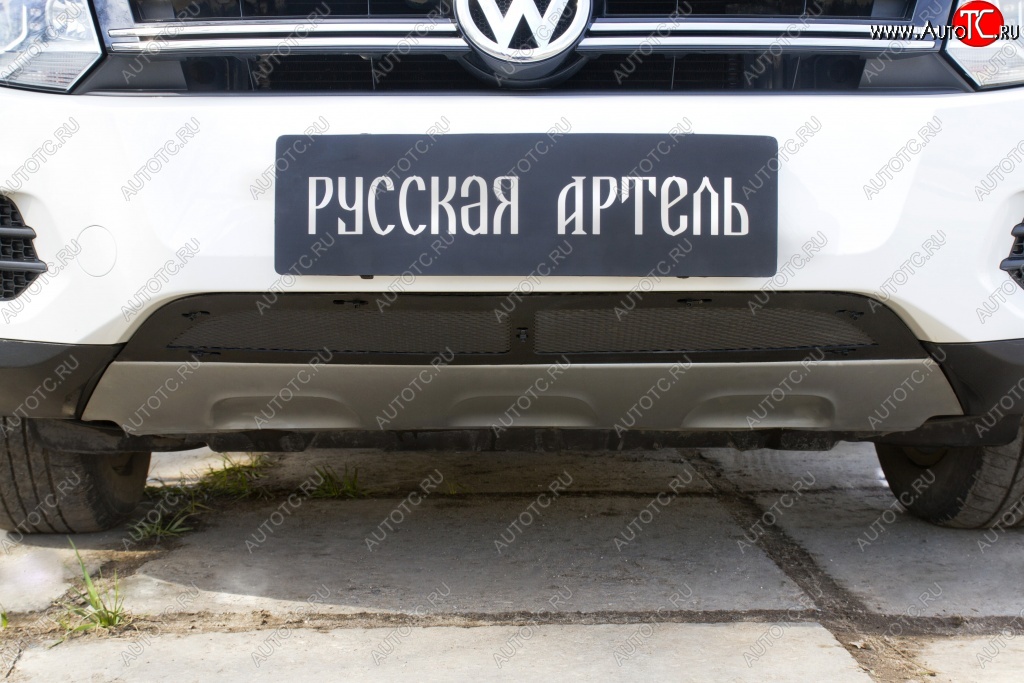 1 639 р. Защитная сетка решетки переднего бампера (Track & Field) РА Volkswagen Tiguan NF рестайлинг (2011-2017)  с доставкой в г. Екатеринбург