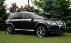 9 649 р. Накладки на колёсные арки CT Volkswagen Touareg GP рестайлинг (2006-2010) (Неокрашенные)  с доставкой в г. Екатеринбург. Увеличить фотографию 2