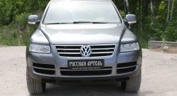 999 р. Реснички на фары RA Volkswagen Touareg GP дорестайлинг (2002-2007) (Неокрашенные)  с доставкой в г. Екатеринбург. Увеличить фотографию 4