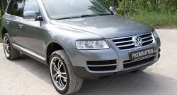 999 р. Реснички на фары RA Volkswagen Touareg GP дорестайлинг (2002-2007) (Неокрашенные)  с доставкой в г. Екатеринбург. Увеличить фотографию 6