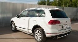 11 999 р. Одинарная защита заднего бампера диаметром 63 мм Russtal Volkswagen Touareg NF рестайлинг (2014-2018)  с доставкой в г. Екатеринбург. Увеличить фотографию 4