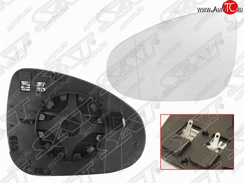 1 499 р. Правый зеркальный элемент зеркала заднего вида SAT (с подогревом)  Volkswagen Touareg  NF (2010-2018) дорестайлинг, рестайлинг  с доставкой в г. Екатеринбург