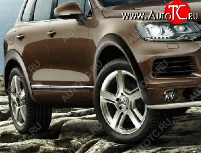 21 849 р. Накладки на колёсные арки CT v3 Volkswagen Touareg NF дорестайлинг (2010-2014) (Неокрашенные)  с доставкой в г. Екатеринбург