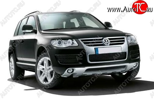 26 999 р. Накладка на передний бампер CT v3 Volkswagen Touareg NF дорестайлинг (2010-2014) (Неокрашенная)  с доставкой в г. Екатеринбург