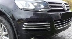 14 399 р. Вставки в боковые воздуховоды перднего бампера СТ Volkswagen Touareg NF дорестайлинг (2010-2014)  с доставкой в г. Екатеринбург. Увеличить фотографию 2