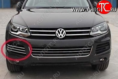 14 399 р. Вставки в боковые воздуховоды перднего бампера СТ Volkswagen Touareg NF дорестайлинг (2010-2014)  с доставкой в г. Екатеринбург