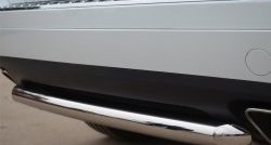 15 999 р. Одинарная защита заднего бампера из трубы диаметром 63 мм Russtal Volkswagen Touareg NF дорестайлинг (2010-2014)  с доставкой в г. Екатеринбург. Увеличить фотографию 3