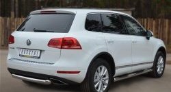 16 199 р. Одинарная защита заднего бампера из трубы диаметром 76 мм Russtal Volkswagen Touareg NF дорестайлинг (2010-2014)  с доставкой в г. Екатеринбург. Увеличить фотографию 4