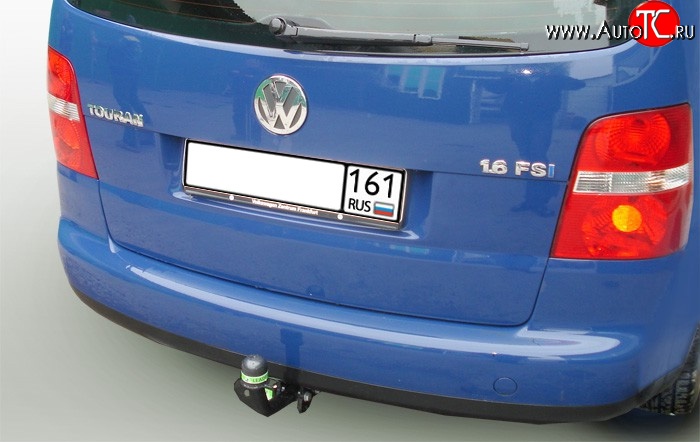 7 799 р. Фаркоп Лидер Плюс Volkswagen Touran 1T дорестайлинг минивэн (2003-2006) (Без электропакета)  с доставкой в г. Екатеринбург