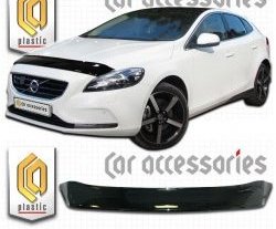 Дефлектор капота CA Plastic Volvo (Вольво) V40 (В40)  хэтчбэк (2012-2020) хэтчбэк дорестайлинг, рестайлинг